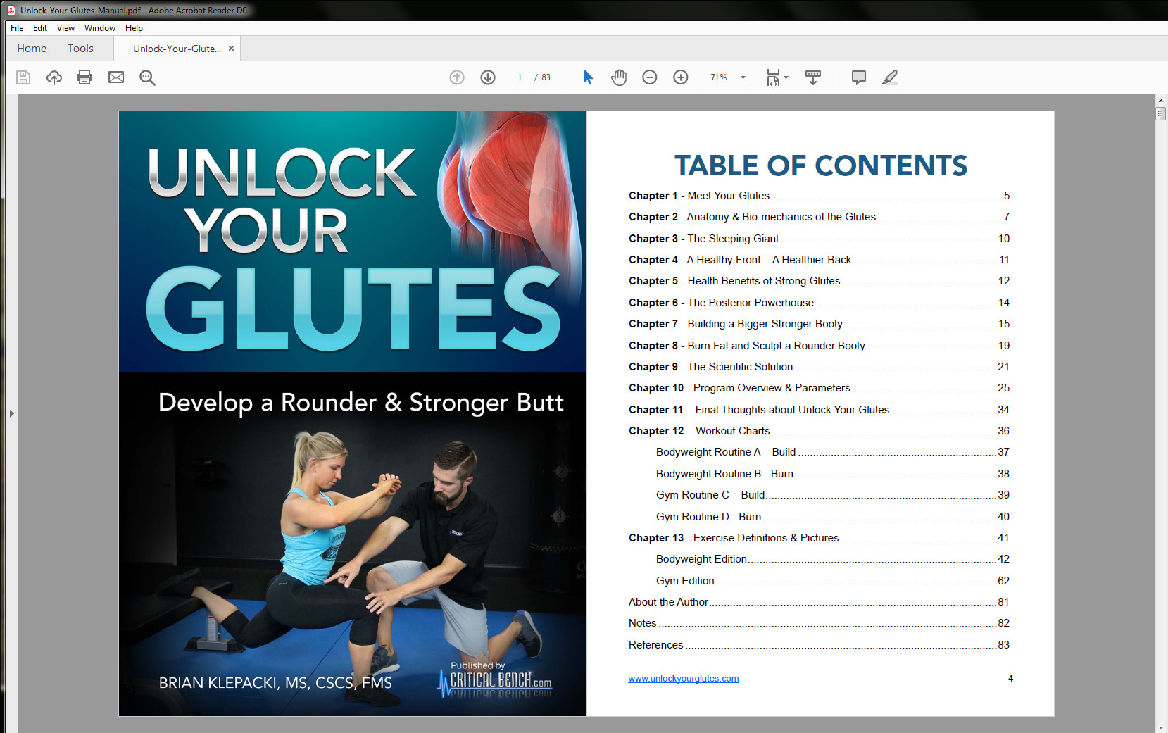Unlock Your Glutes' Table of Contents