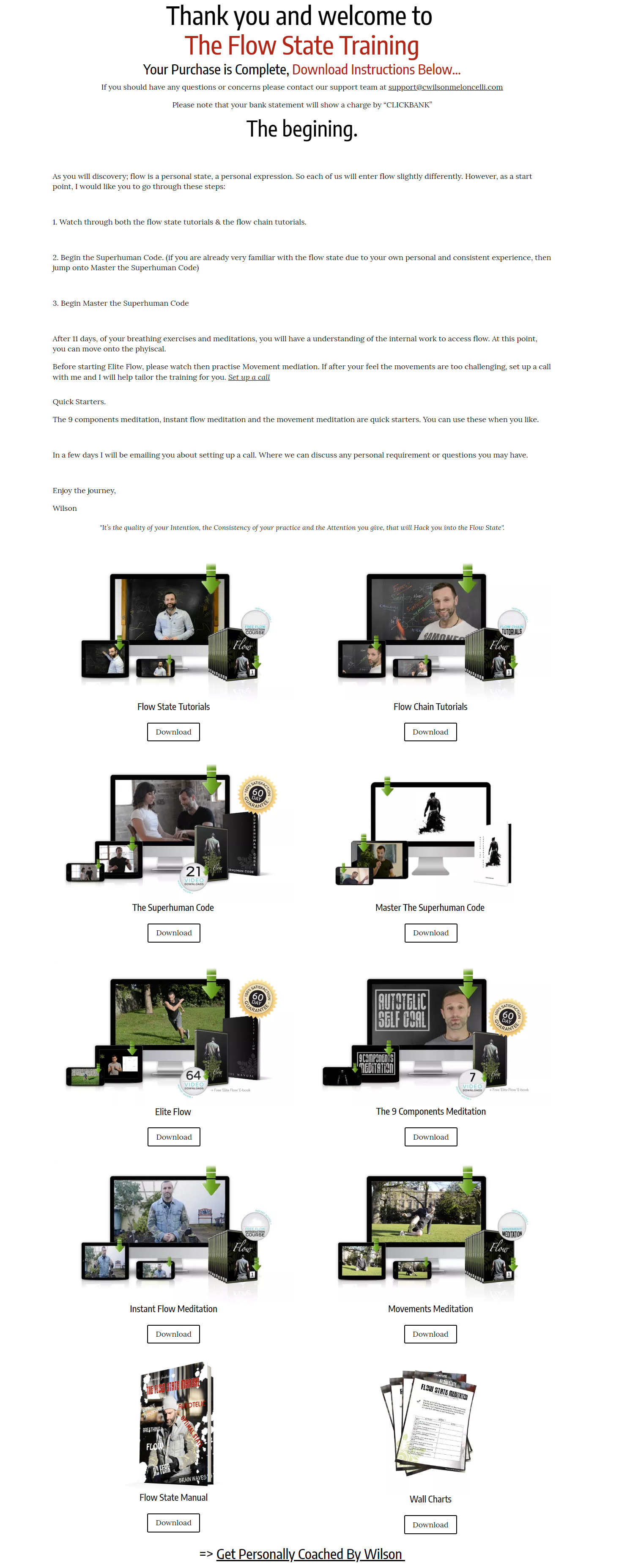 Hack The Flow State Training Download Page
