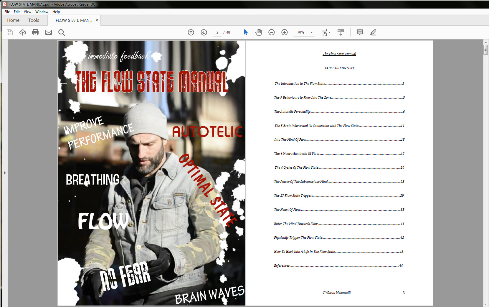Hack The Flow State Training Table of Contents