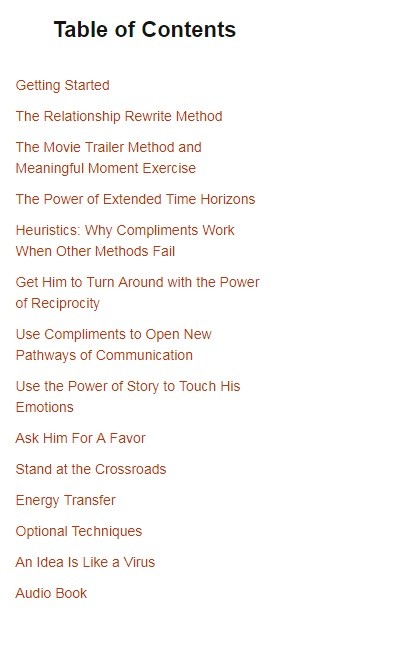 Relationship Rewrite Method Table of Contents